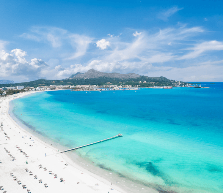 Playa De Muro Mallorca Golden Sand Clear Sea And A Great Sunset Playa De Muro Mallorca Golden Sand Clear Sea And A Great Sunset