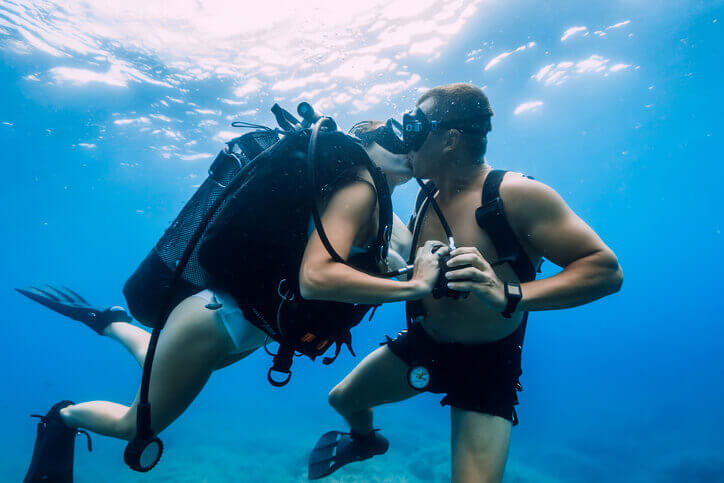 Love underwater in Mallorca