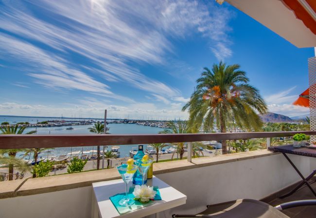 Ferienwohnung in Alcudia - Ferienwohnung Blue Palm Beach mit Meerblick