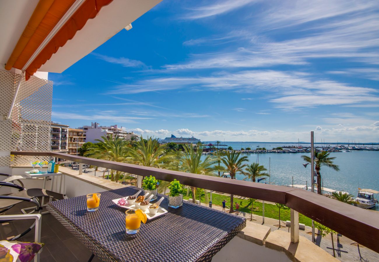 Ferienwohnung mit Meerblick in Puerto de Alcudia