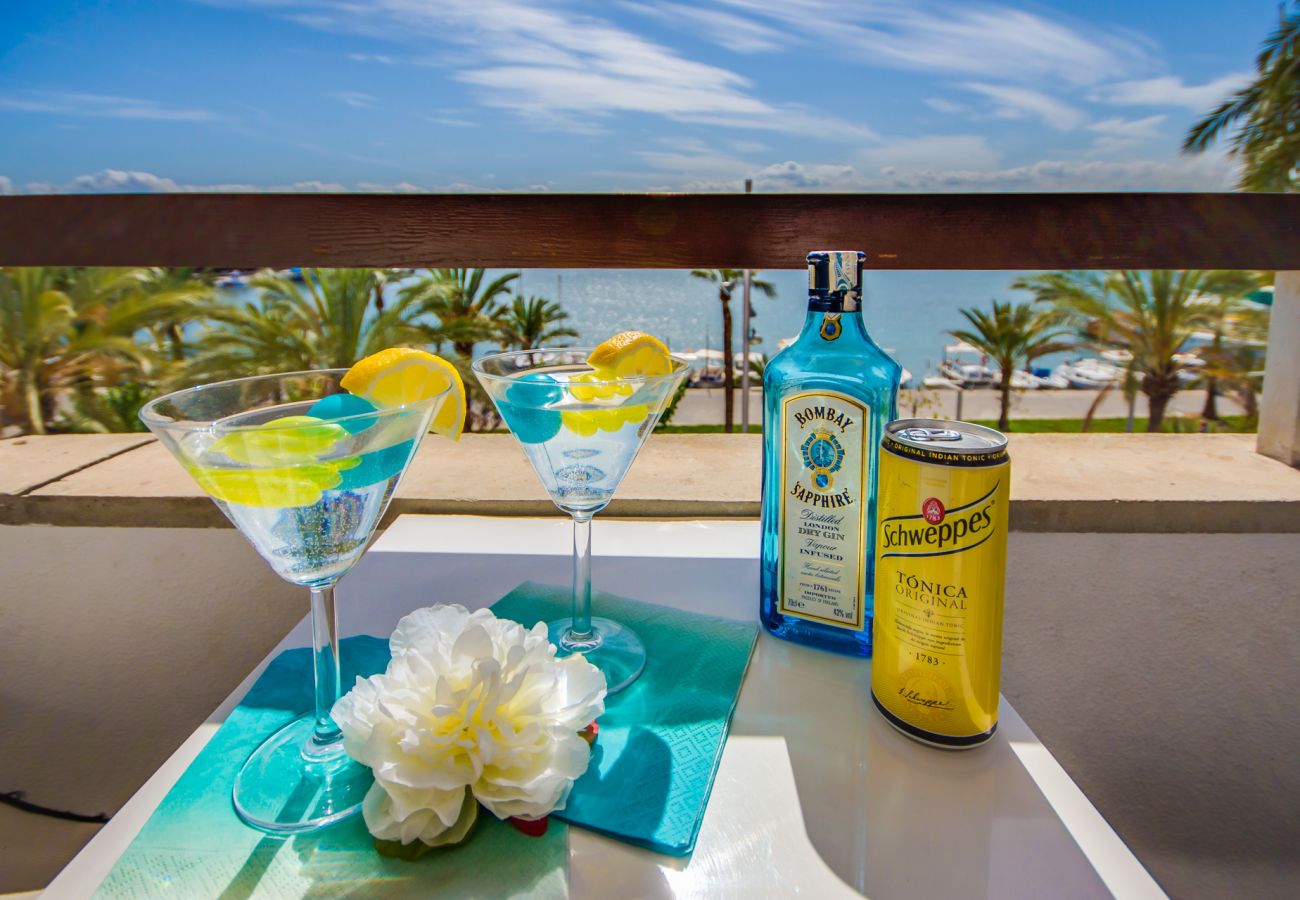 Ferienwohnung in Alcudia - Ferienwohnung Blue Palm Beach mit Meerblick