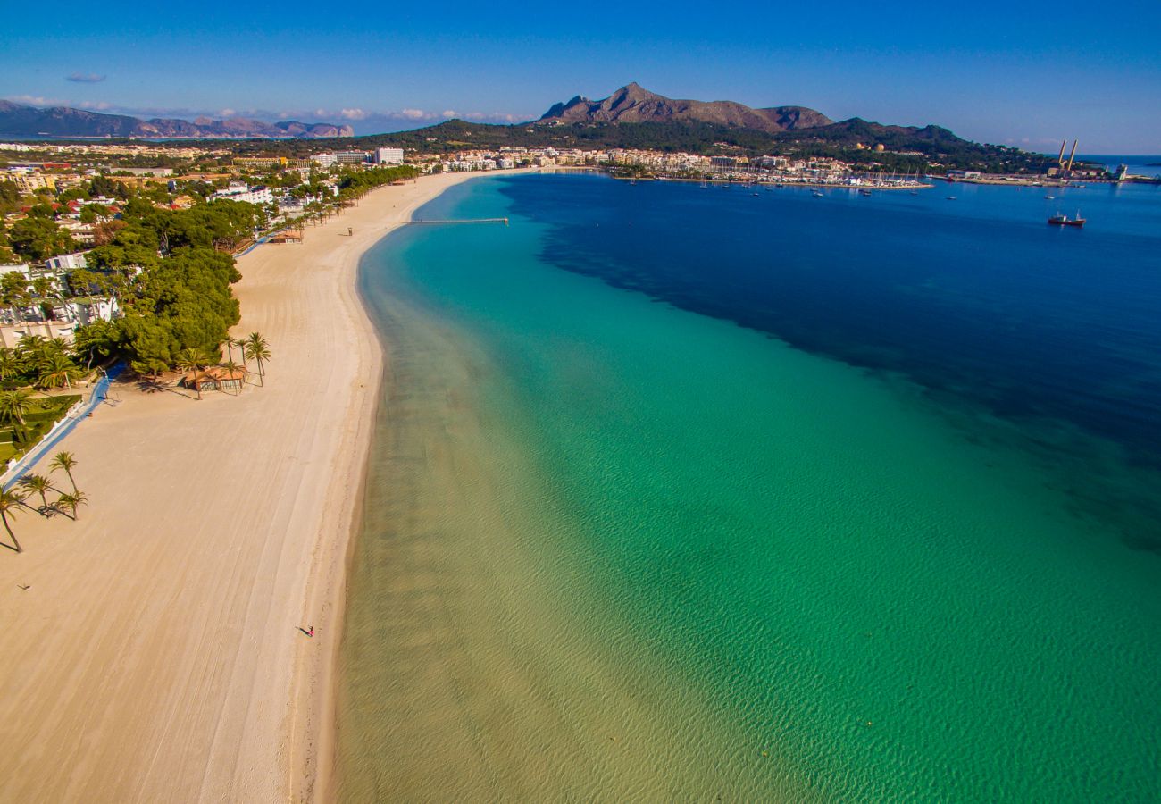 Ferienwohnung in Alcudia - Ferienwohnung Blue Palm Beach mit Meerblick