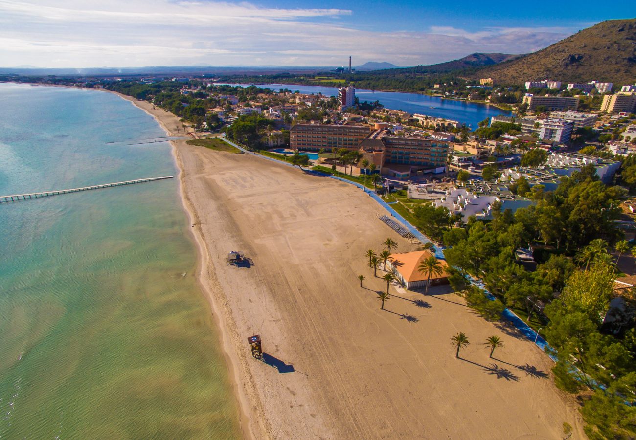 Ferienwohnung in Alcudia - Ferienwohnung Blue Palm Beach mit Meerblick