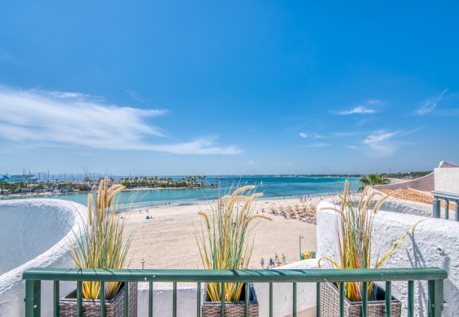 Wohnung am Strand von Alcudia mit Meerblick