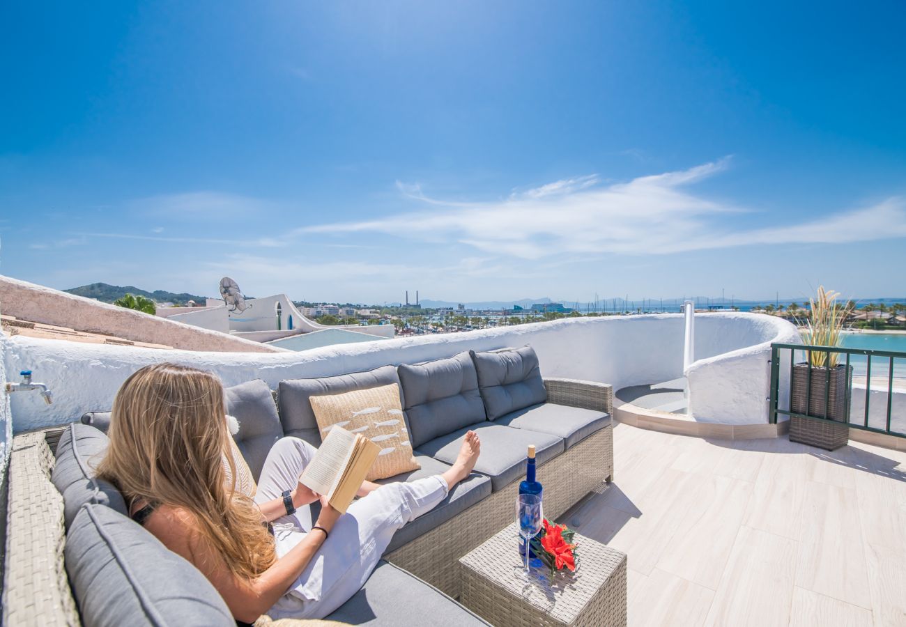 Ferienwohnung in Alcudia - Luxus-Wohnung Blue Sea in Alcudia Strand