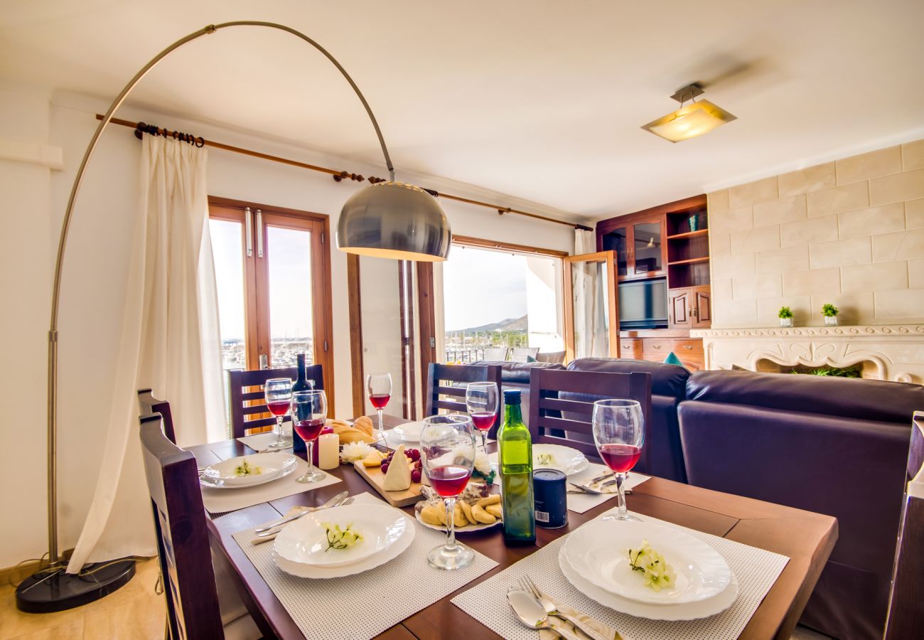 Ferienwohnung in Alcudia - Wohnung am Hafen Alcudia Concha Strandnähe