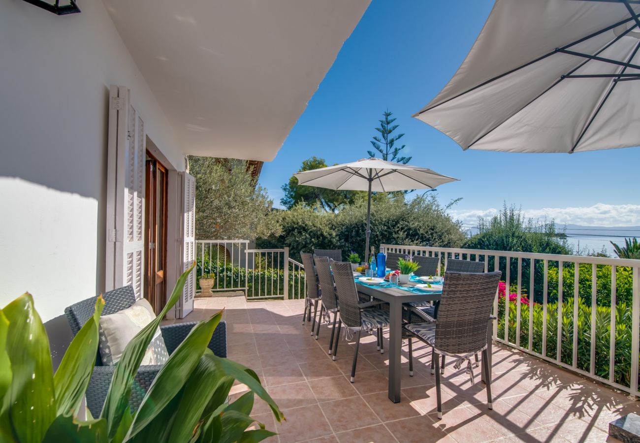 Ferienhaus in Alcanada - Haus mit Meerblick Golf in Alcudia in Strandnähe