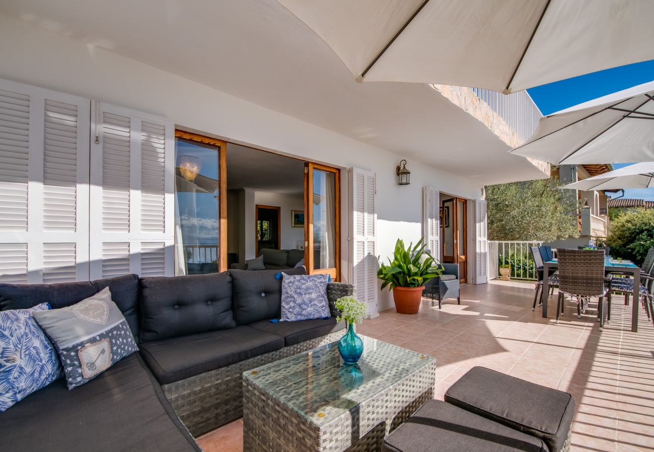 Ferienhaus in Alcanada - Haus mit Meerblick Golf in Alcudia in Strandnähe