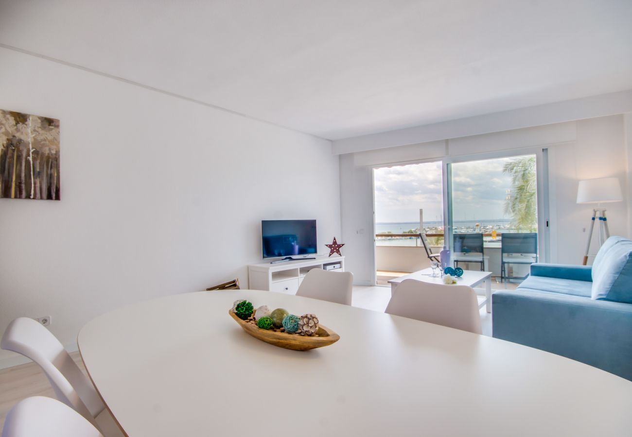 Ferienwohnung in Alcudia - Apartment Canet Beach Meereslinie mit Ausblick