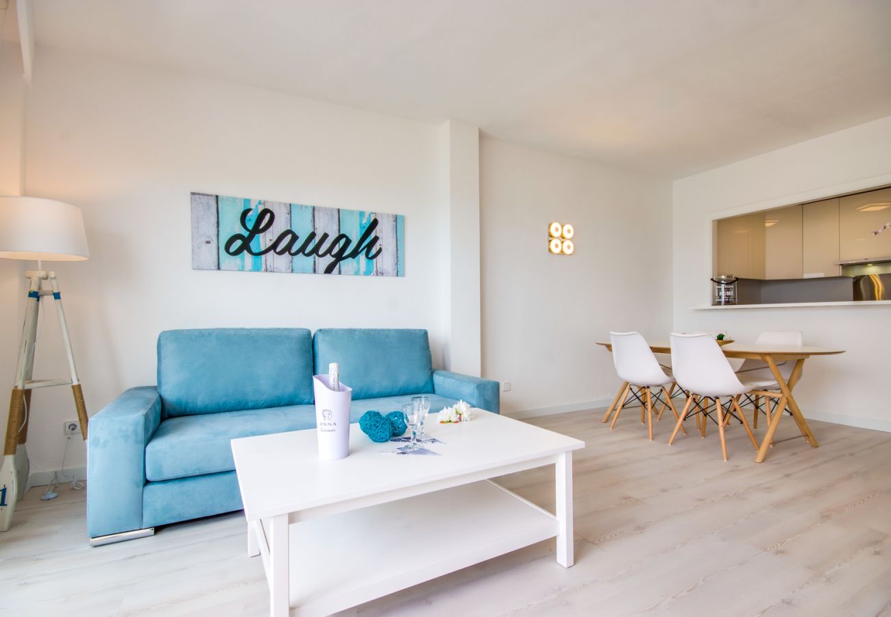 Ferienwohnung in Alcudia - Apartment Canet Beach Meereslinie mit Ausblick