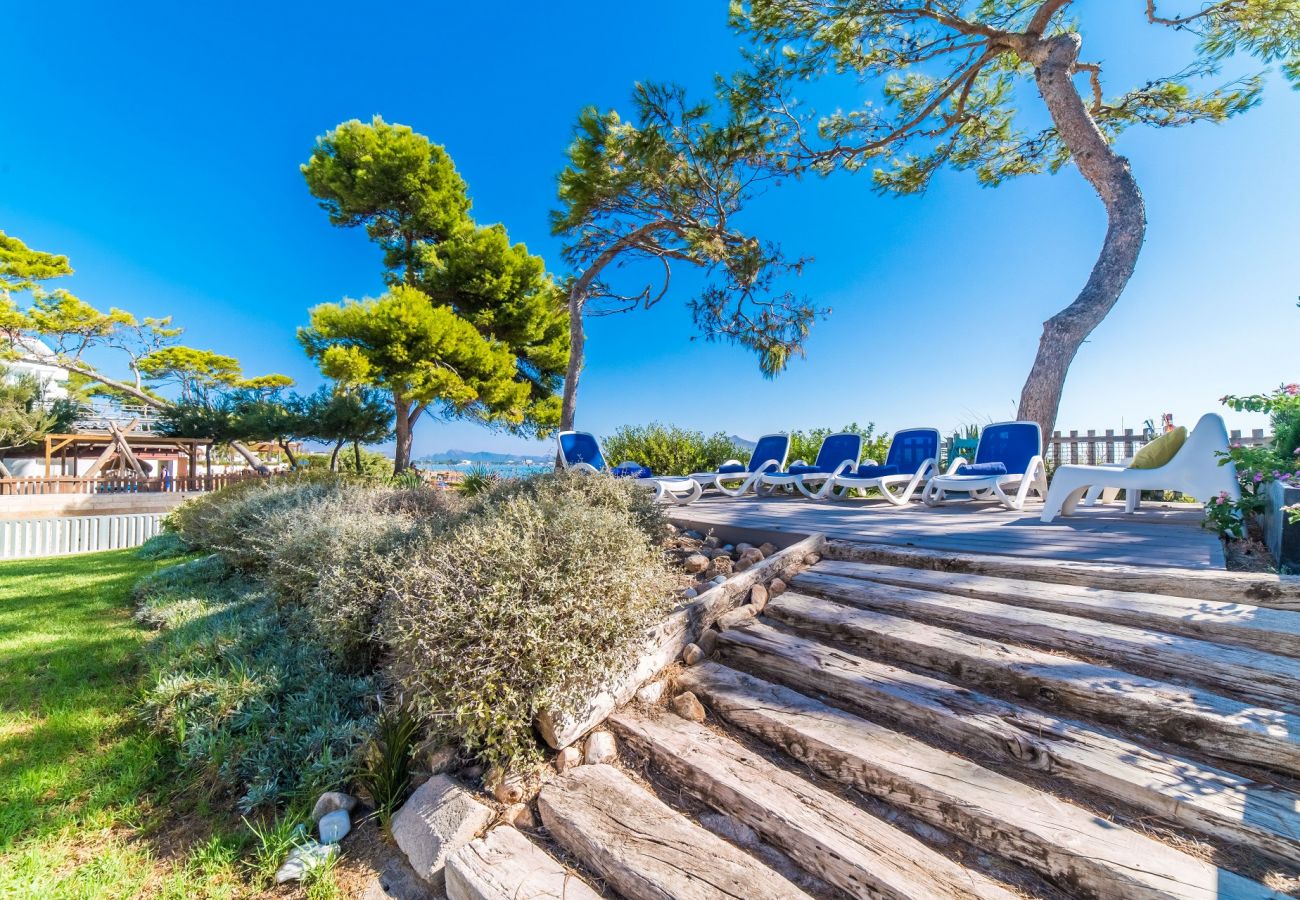 Ferienhaus mit Garten am Strand Playa de Muro