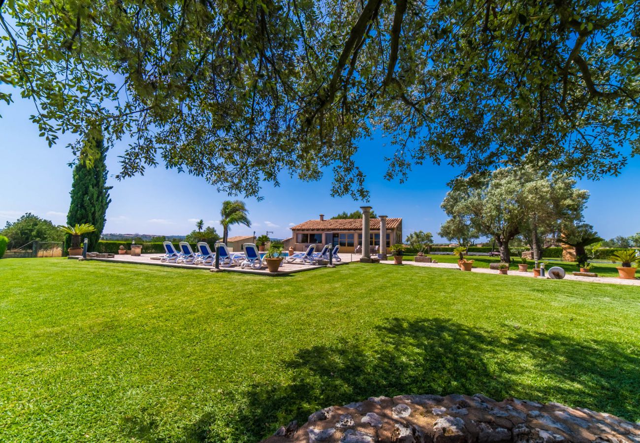 Ferienhaus in Sa Pobla - Rustikale Finca auf Mallorca Can Colis mit Pool