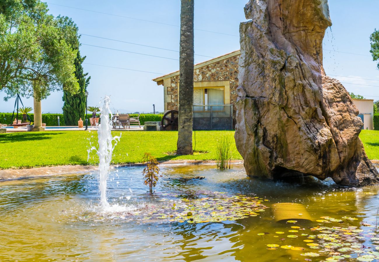 Ferienhaus in Sa Pobla - Rustikale Finca auf Mallorca Can Colis mit Pool