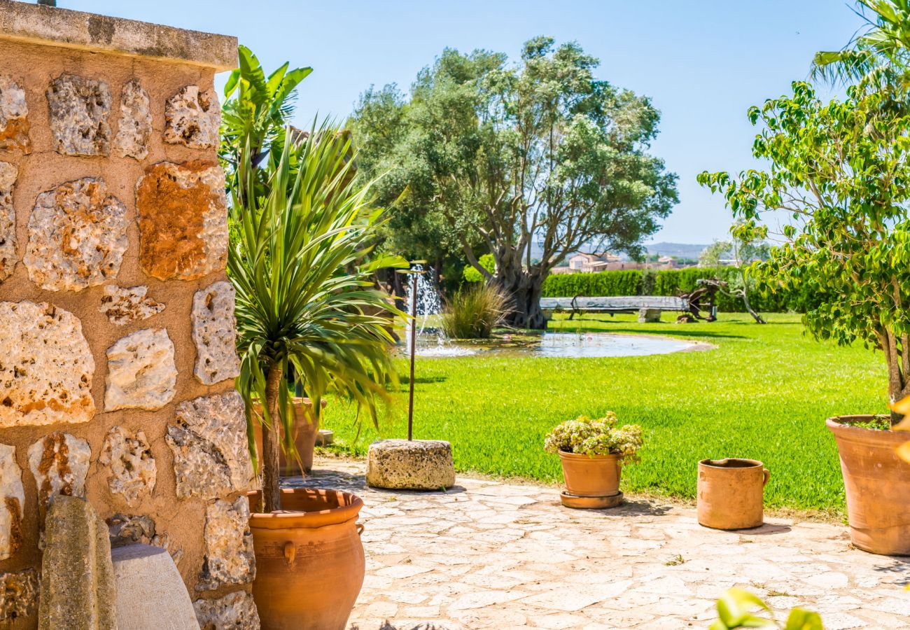 Ferienhaus in Sa Pobla - Rustikale Finca auf Mallorca Can Colis mit Pool