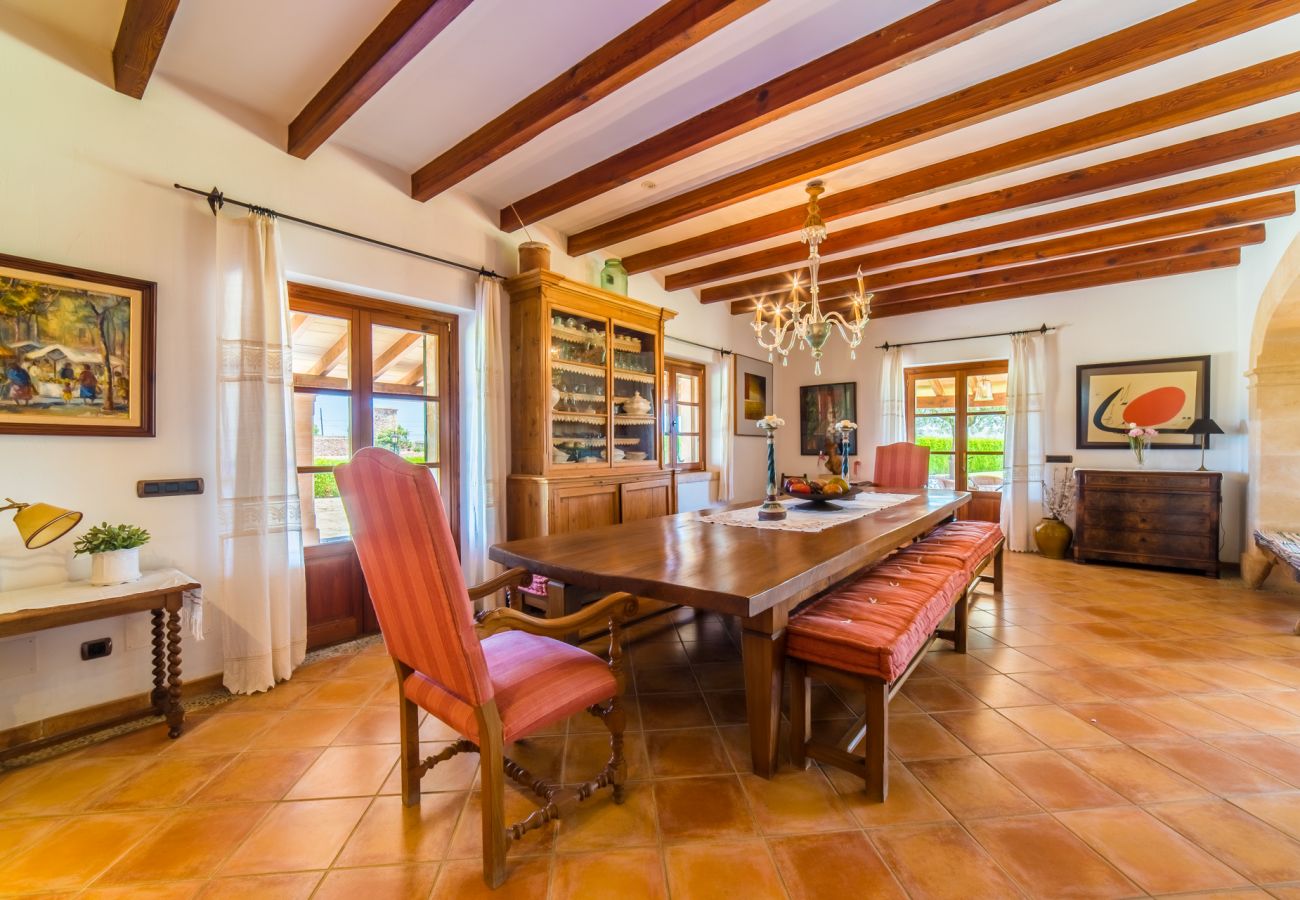 Ferienhaus in Sa Pobla - Rustikale Finca auf Mallorca Can Colis mit Pool