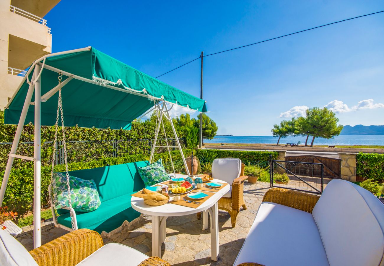 Ferienhaus in Puerto Pollensa - Haus Puerto Pollensa Llenaire Pool und Strandblick