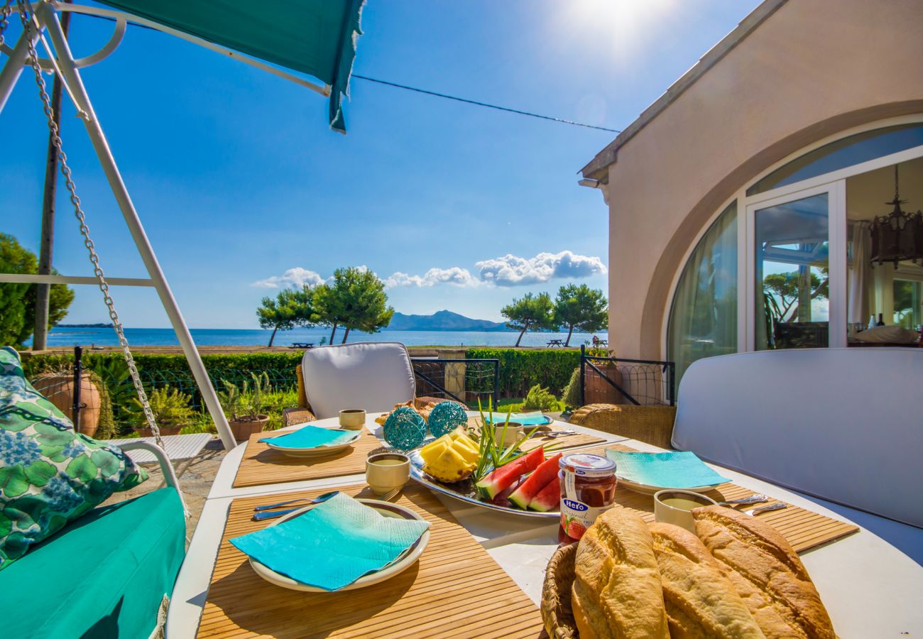 Ferienhaus in Puerto Pollensa - Haus Puerto Pollensa Llenaire Pool und Strandblick