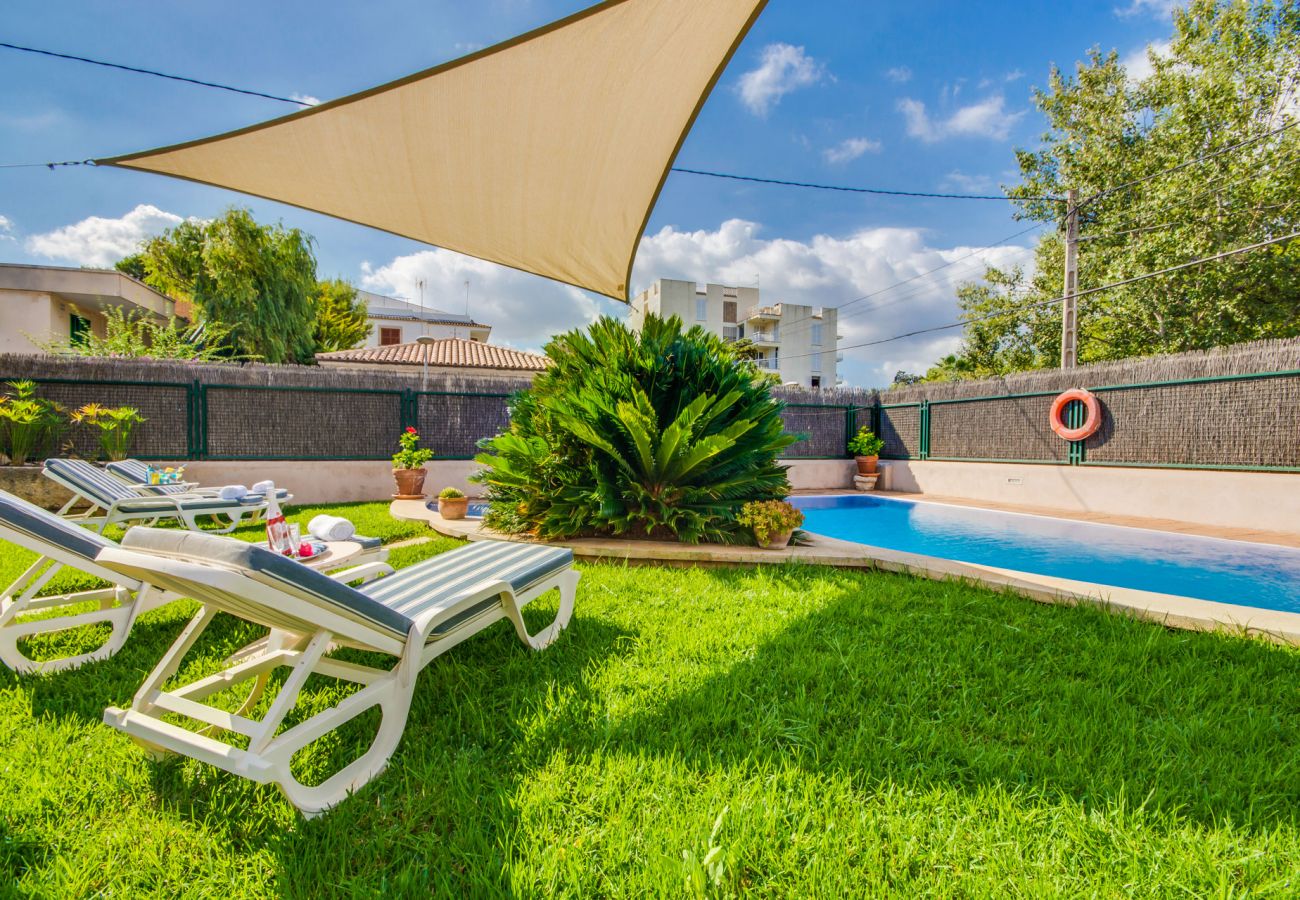 Ferienhaus in Puerto Pollensa - Haus Puerto Pollensa Llenaire Pool und Strandblick