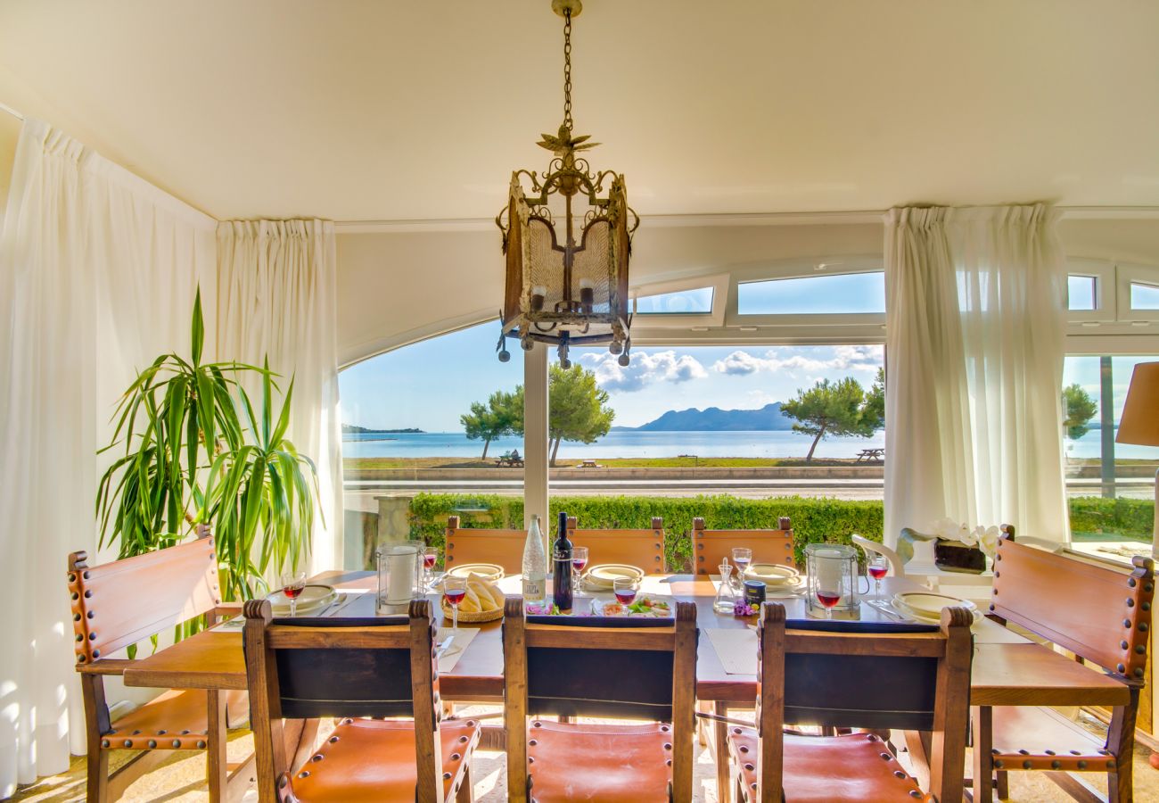 Ferienhaus in Puerto Pollensa - Haus Puerto Pollensa Llenaire Pool und Strandblick