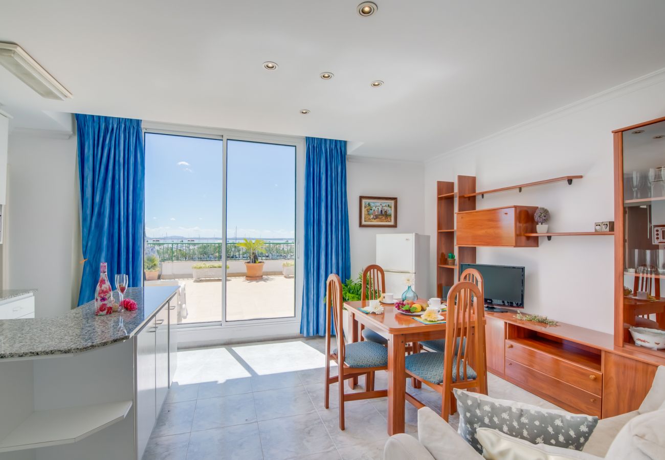 Ferienwohnung in Alcudia - Wohnung Maria mit Blick auf den Strand von Alcudia