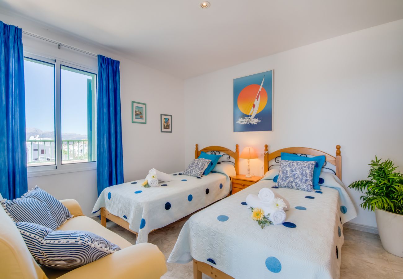 Ferienwohnung in Alcudia - Wohnung Maria mit Blick auf den Strand von Alcudia