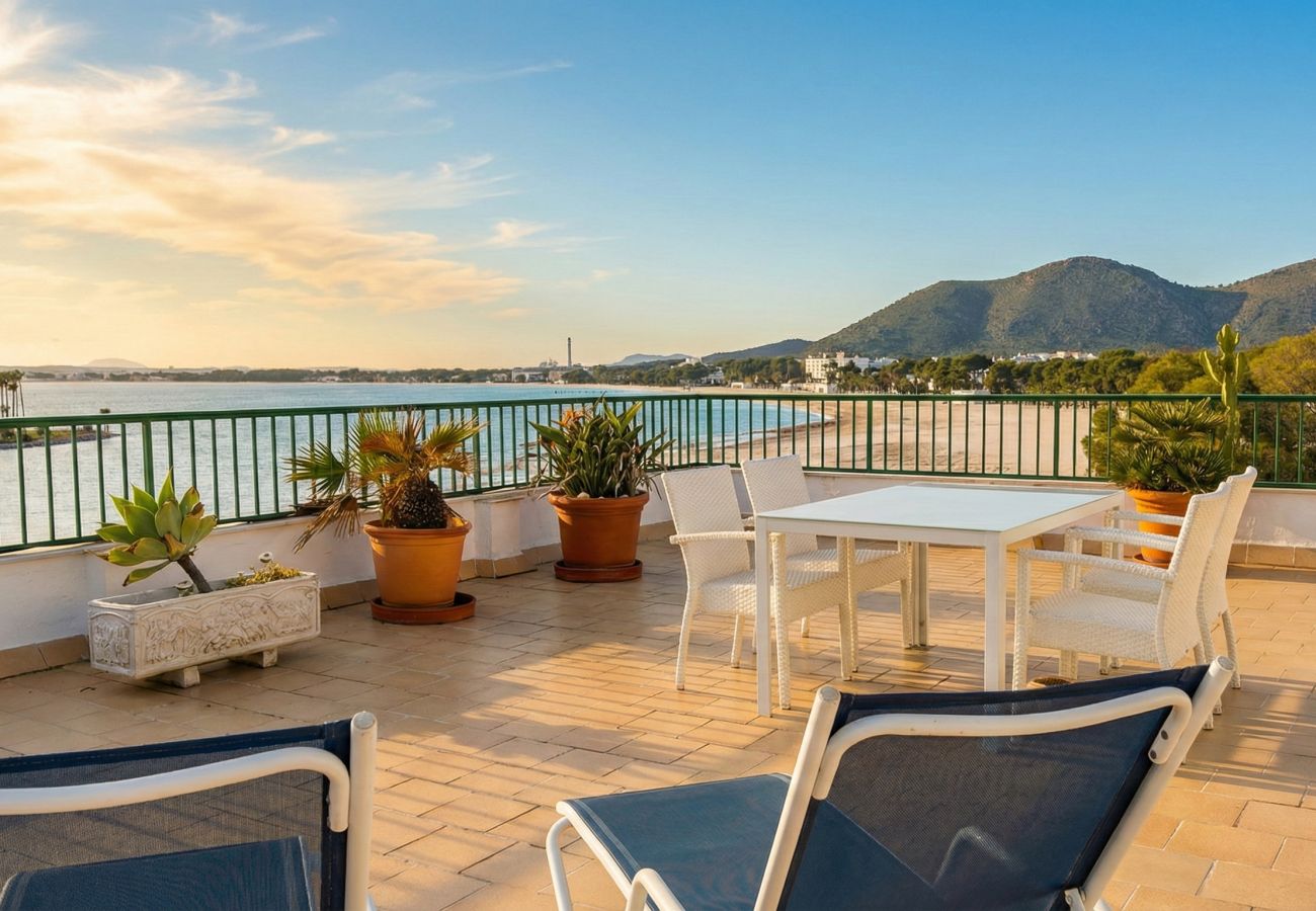 Ferienwohnung in Alcudia - Wohnung Maria mit Blick auf den Strand Alcudia