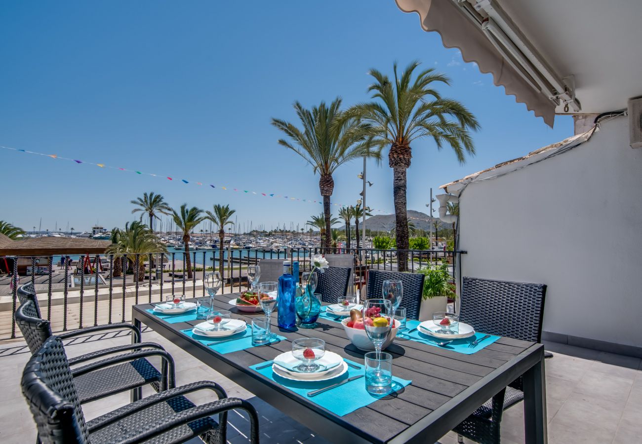 Gemütliche Wohnung mit großer Terrasse und Meerblick Alcudia