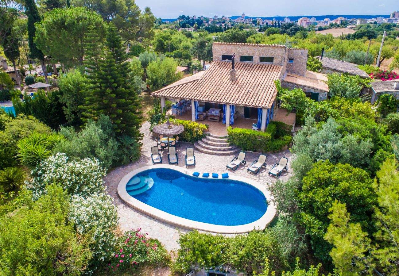 Finca in Inca - Casa rústica con piscina Can Reure en Mallorca