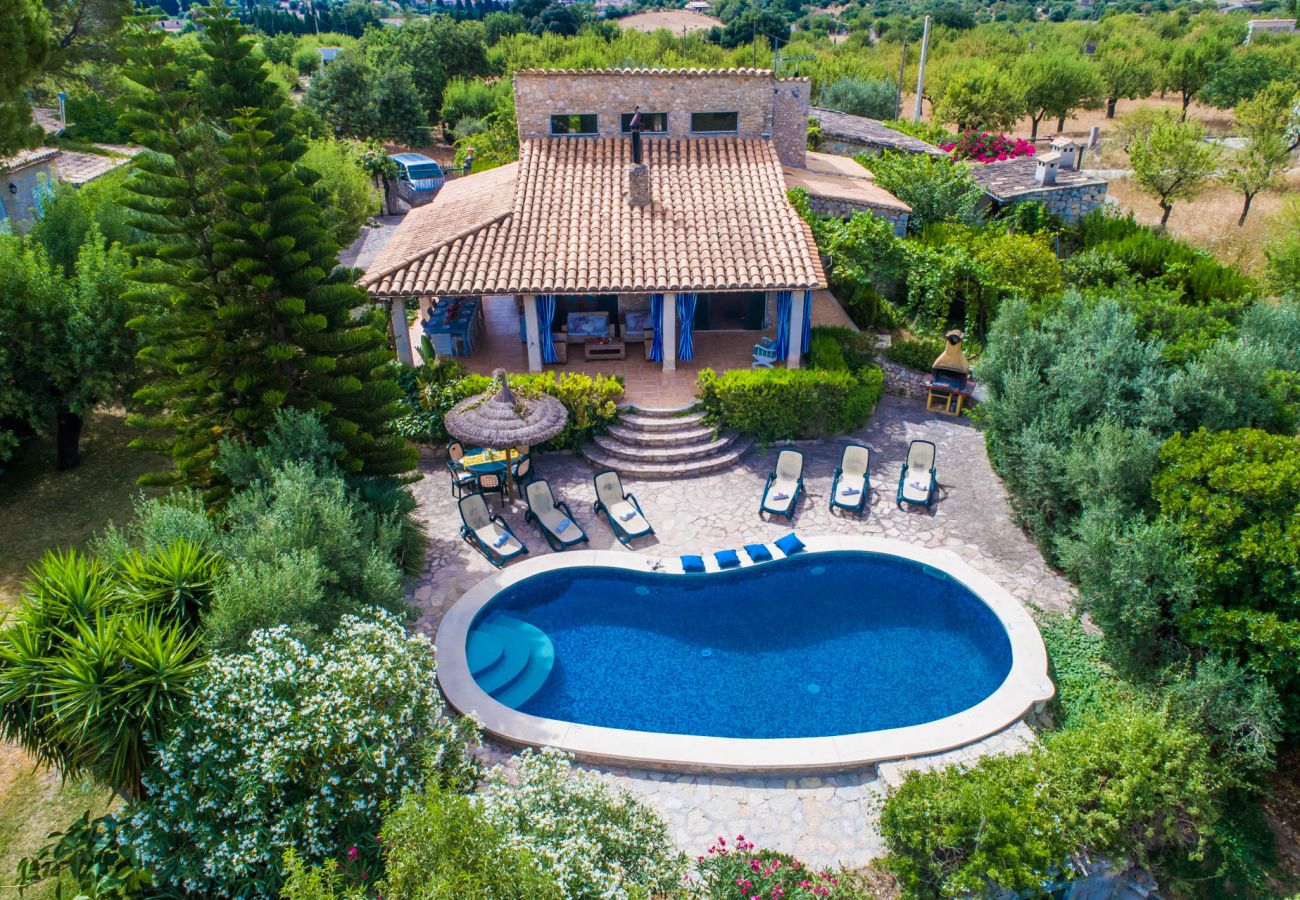 Finca in Inca - Casa rústica con piscina Can Reure en Mallorca