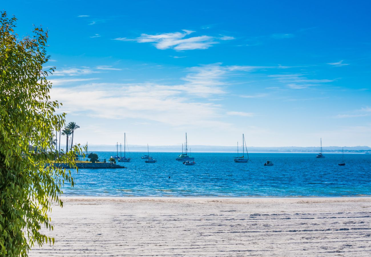 Ferienwohnung in Alcudia - Wohnung am Strand in Alcudia Playasol mit Garten