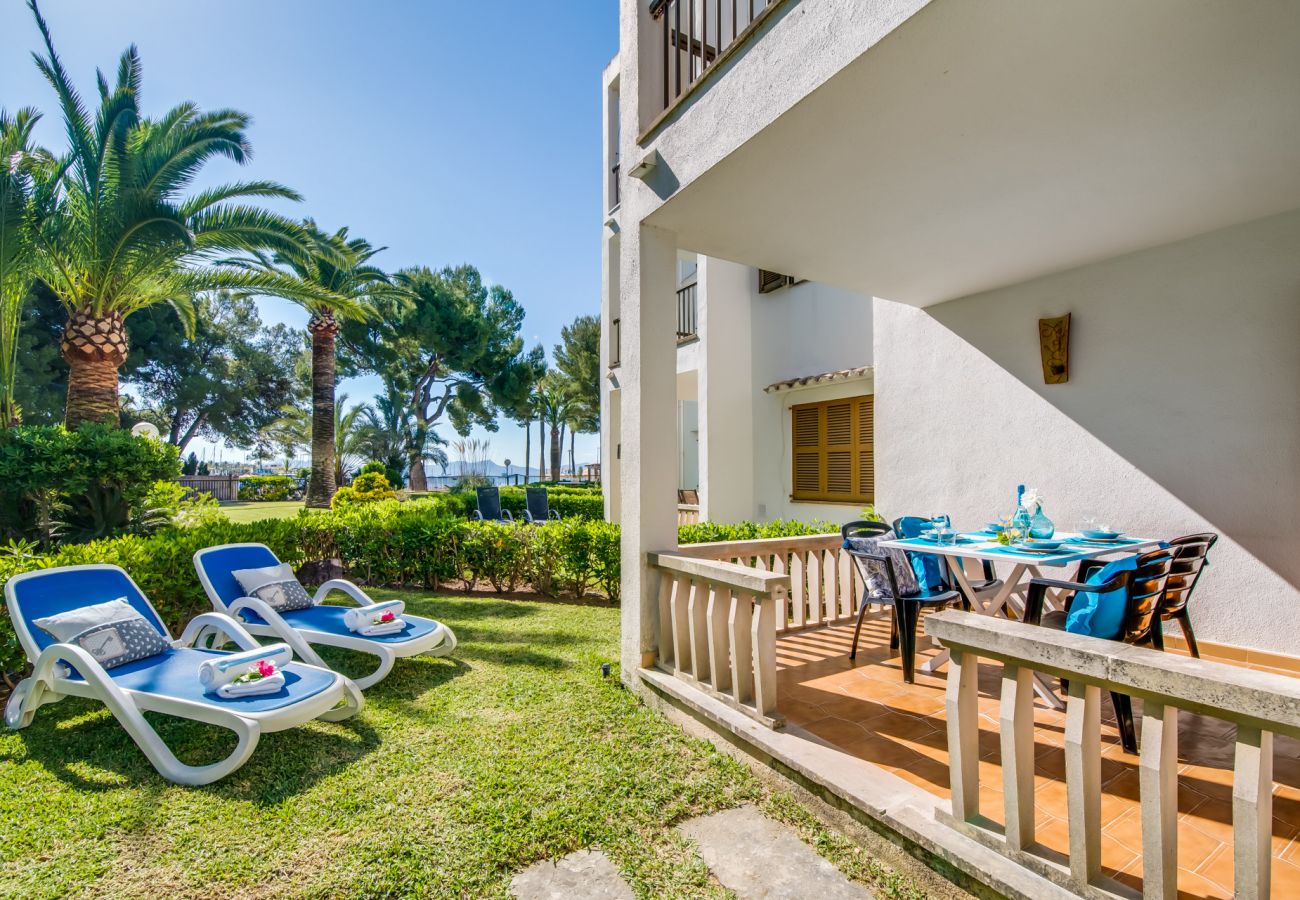 Ferienwohnung in Alcudia - Wohnung in Alcudia Playasol Strand mit Garten.