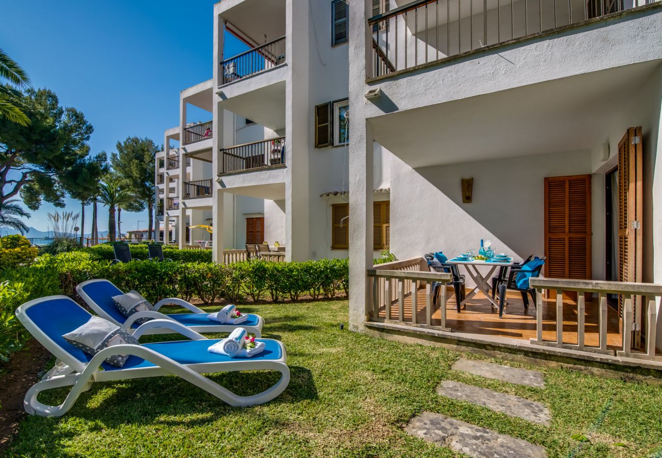 Ferienwohnung in Alcudia - Wohnung in Alcudia Playasol Strand mit Garten.