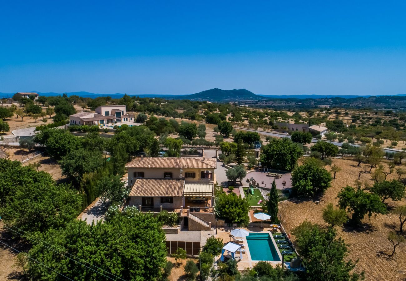 Finca in Selva - Finca Puig den Guardiola mit Bergblick