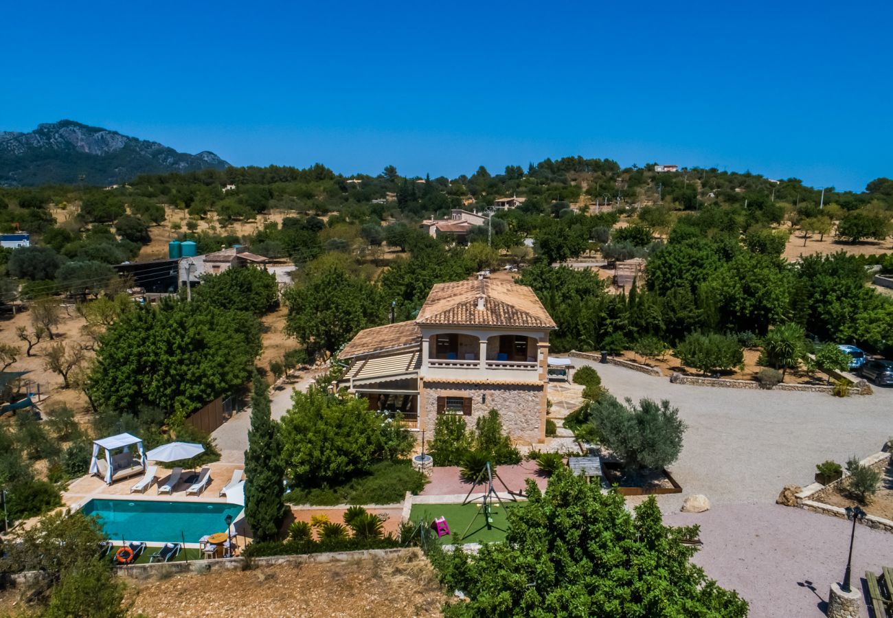 Finca in Selva - Finca Puig den Guardiola mit Bergblick