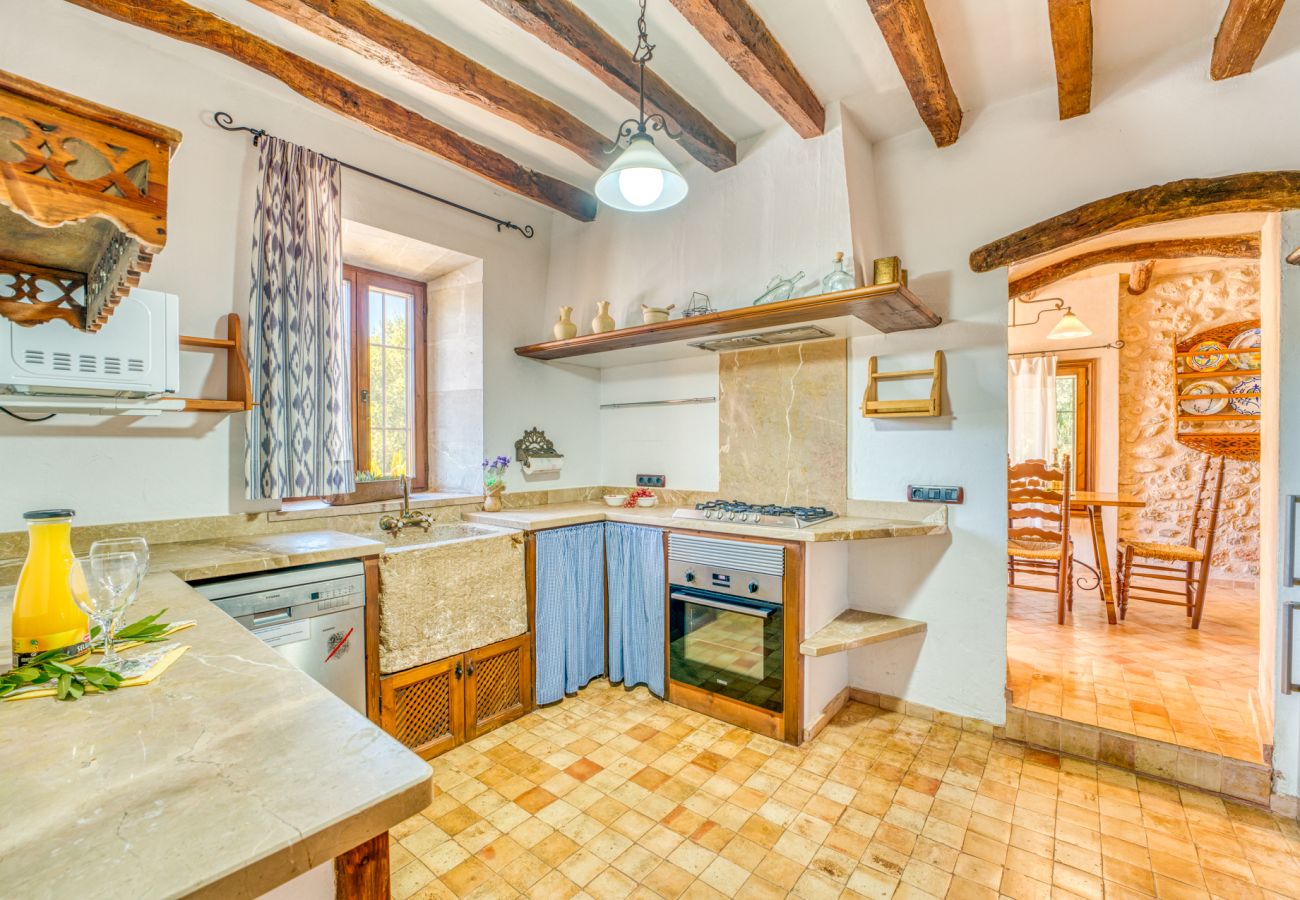 Finca in Buger - Mallorquinische Finca Ses Planes mit Pool