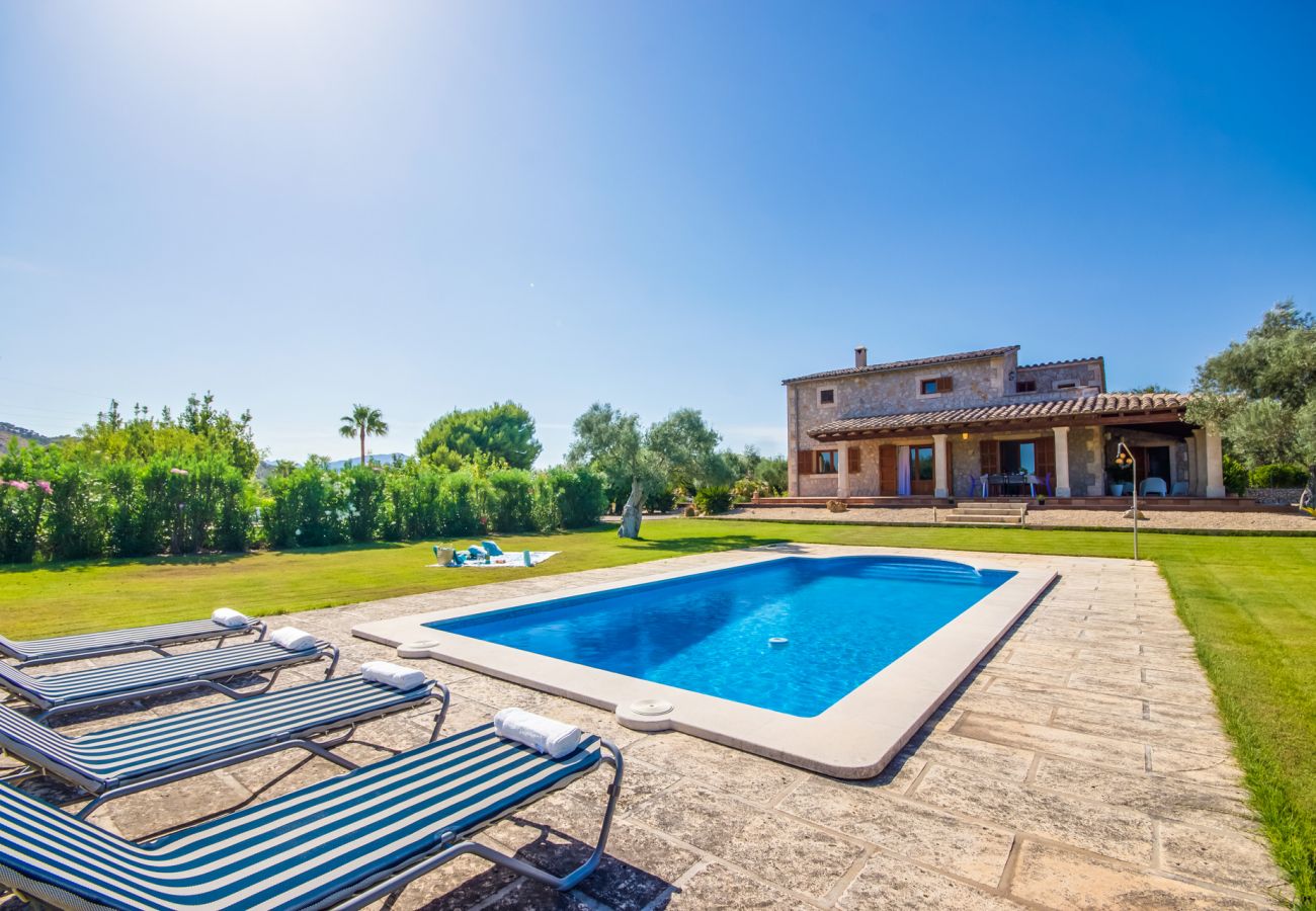 Finca in Alcudia - Mallorquinisches Landhaus Alcudia Ses Poves Pool