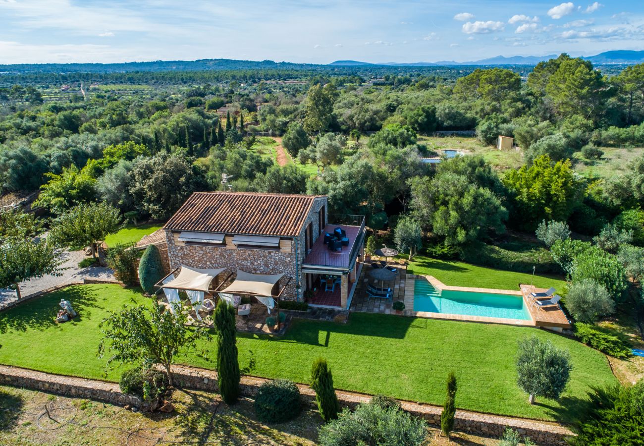 Finca in Llubi - Moderne Finca in Natur Son Rusinyol Pool Mallorca