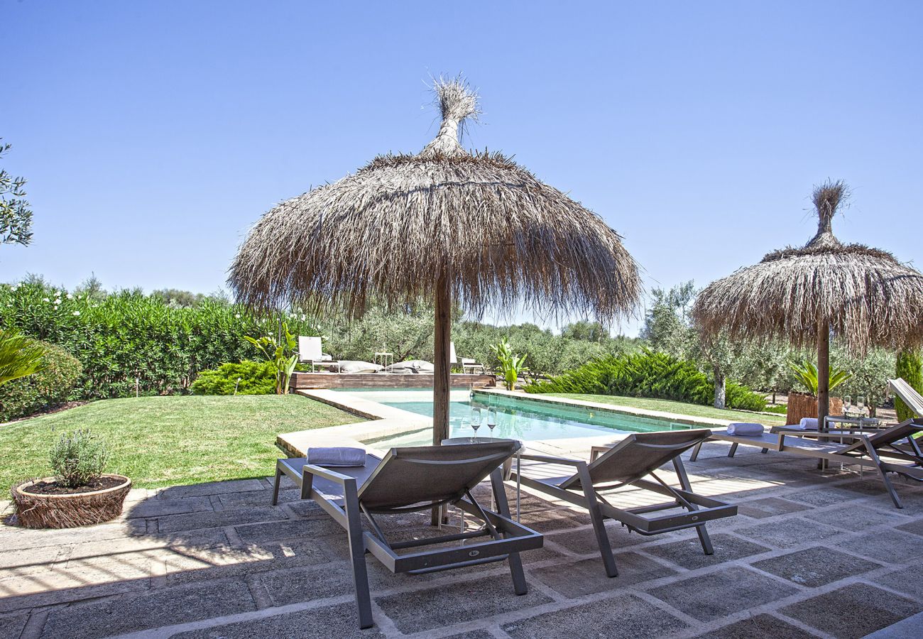 Finca in Llubi - Moderne Finca in Natur Son Rusinyol Pool Mallorca