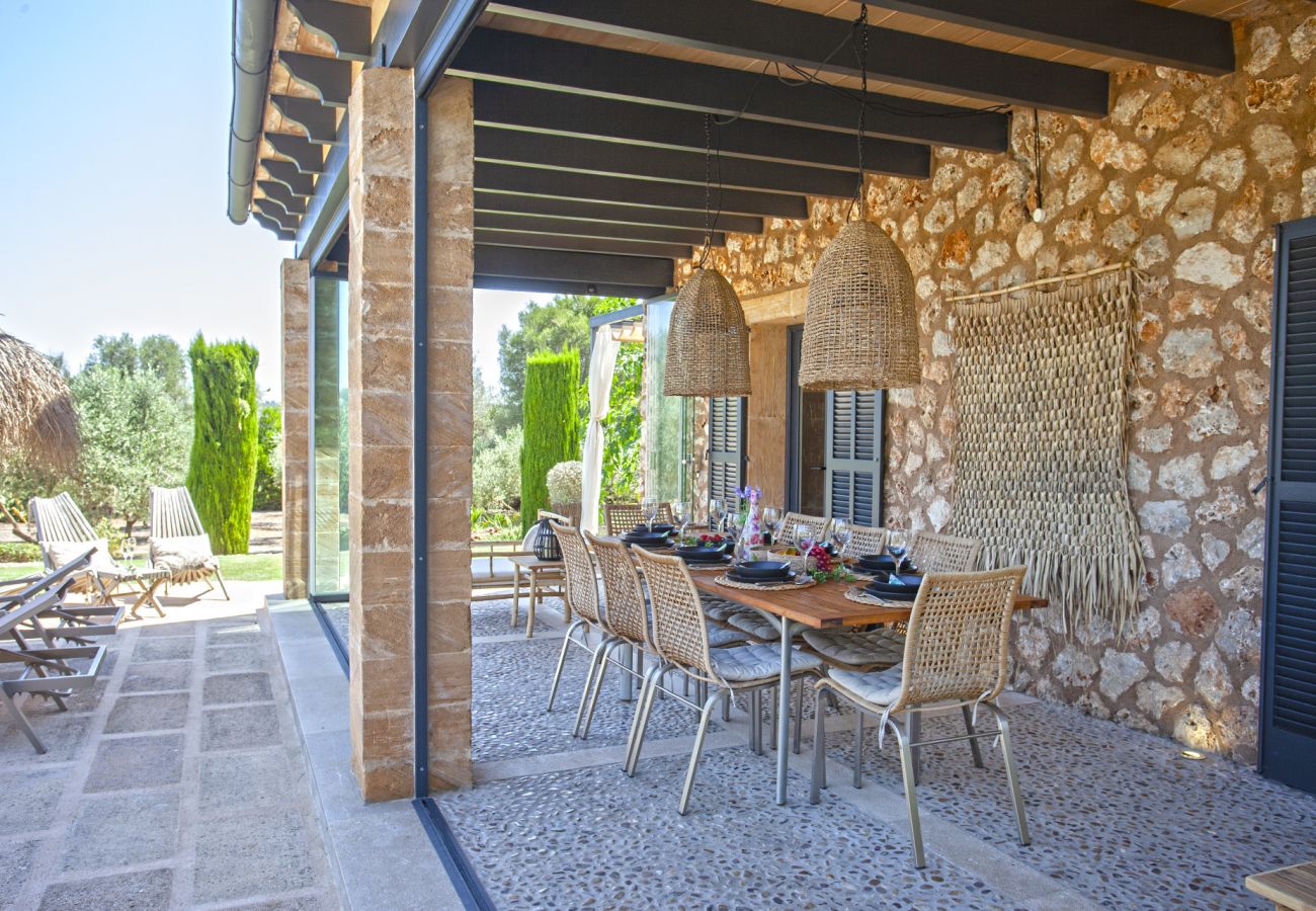 Finca in Llubi - Moderne Finca in Natur Son Rusinyol Pool Mallorca