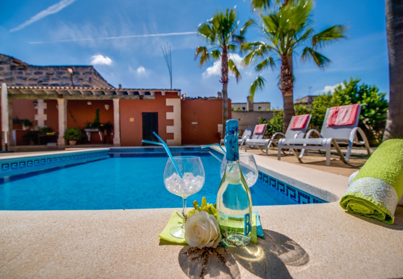 Ferienhaus in Maria de la salut - Ländliches Haus mit Pool Sa Verdera auf Mallorca