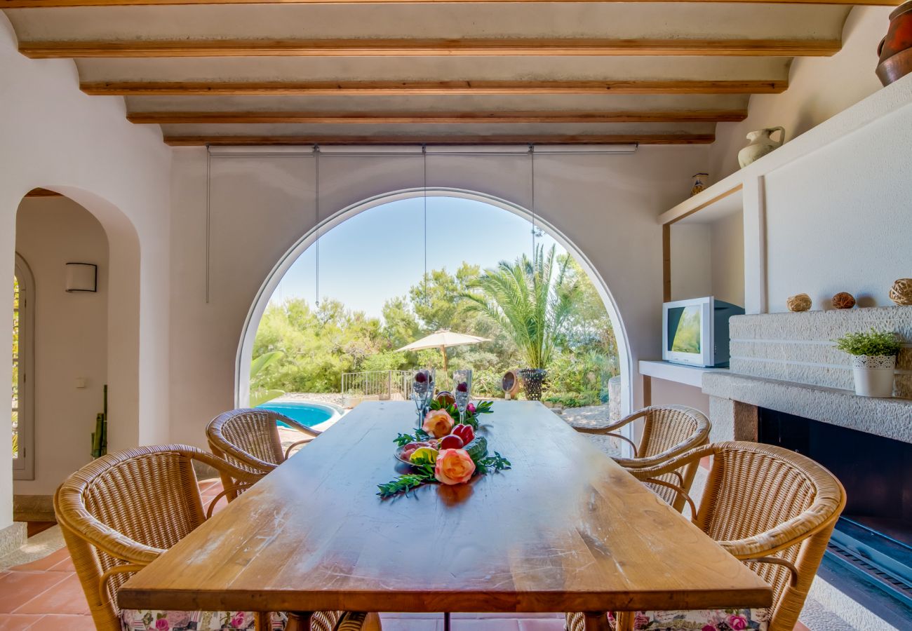 Ferienhaus in Capdepera - Haus Mallorca Ram de Mar mit Meerblick und Pool