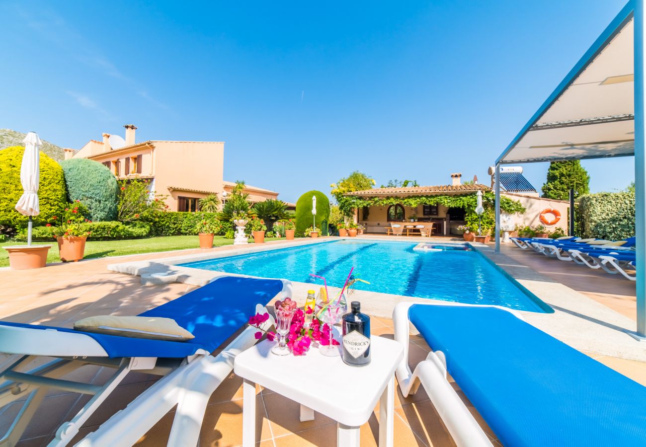 Finca in Pollensa - Finca für 12 Personen La Rosaleda Pollensa Pool
