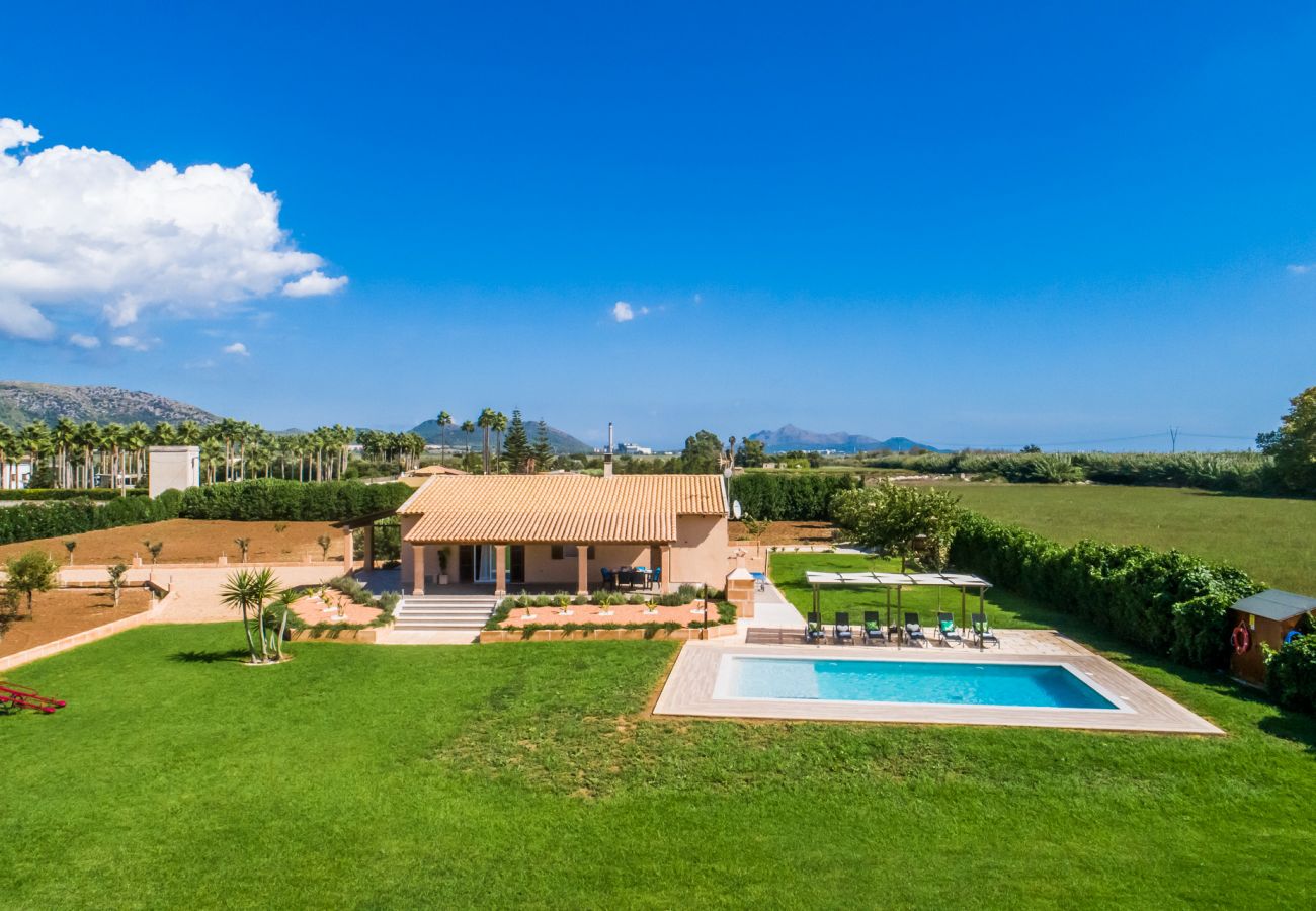 Finca in Sa Pobla - Ländliche Finca Villa del Nord mit Pool und Klimaanlage auf Mallorca