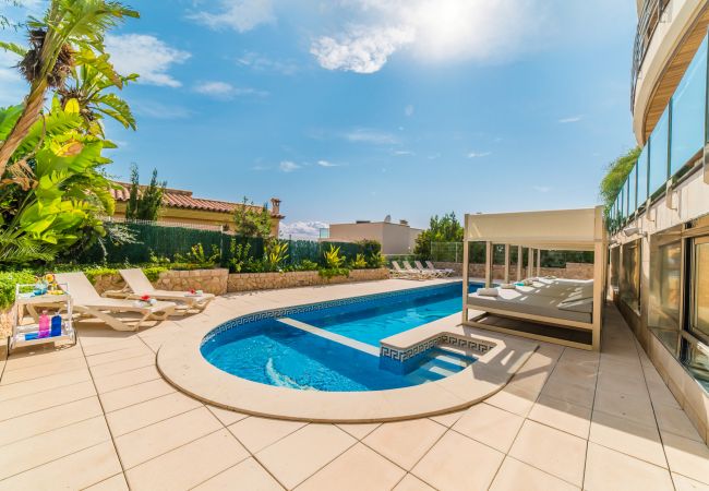 Ferienhaus in Alcudia - Haus Meerblick Villa Sammy Alcudia Pool Jacuzzi