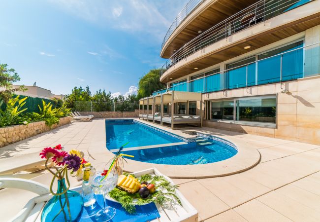 Ferienhaus in Alcudia - Haus Meerblick Villa Sammy Alcudia Pool Jacuzzi