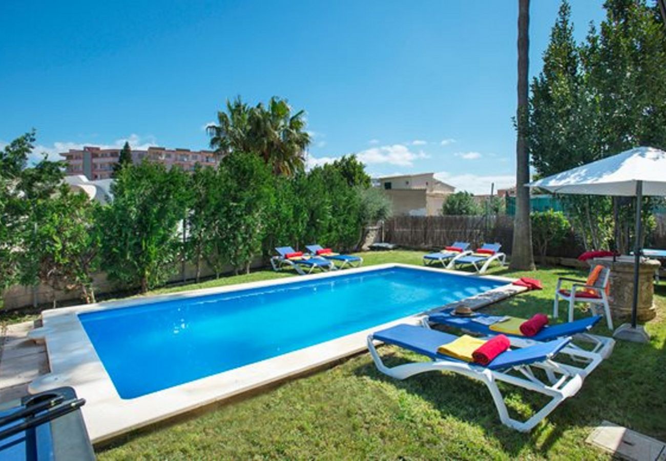 Ferienhaus in Alcudia - ☼ Villa Montelo Ferienhaus mit privatem Pool in der Nähe des Strandes