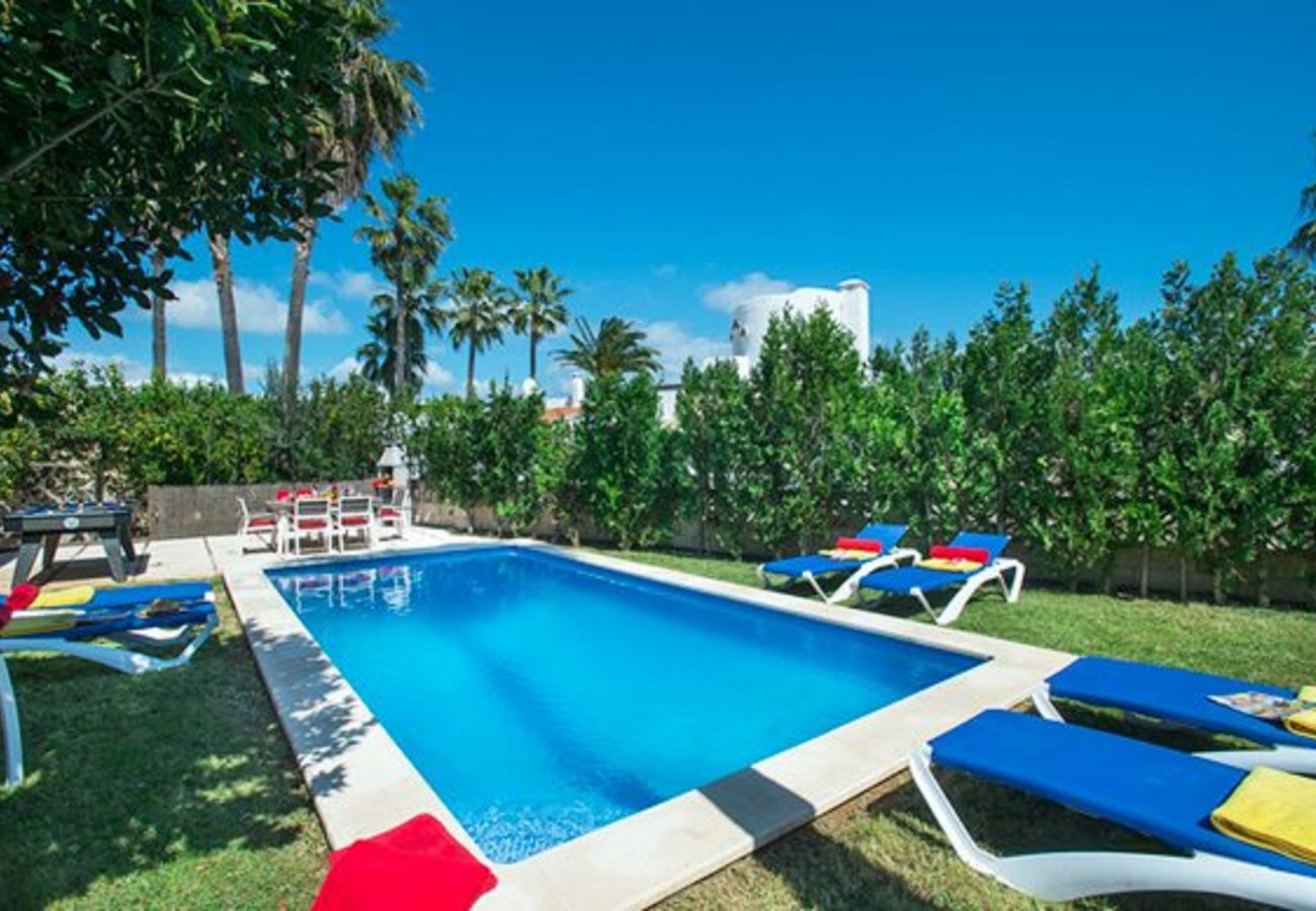 Ferienhaus in Alcudia - ☼ Villa Montelo Ferienhaus mit privatem Pool in der Nähe des Strandes