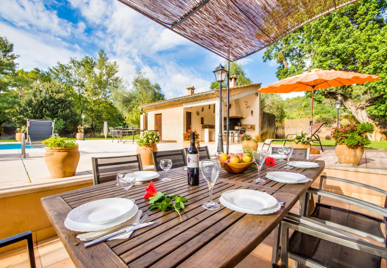 Finca in Selva - Finca Sa Mina für 12 mit Pool auf Mallorca