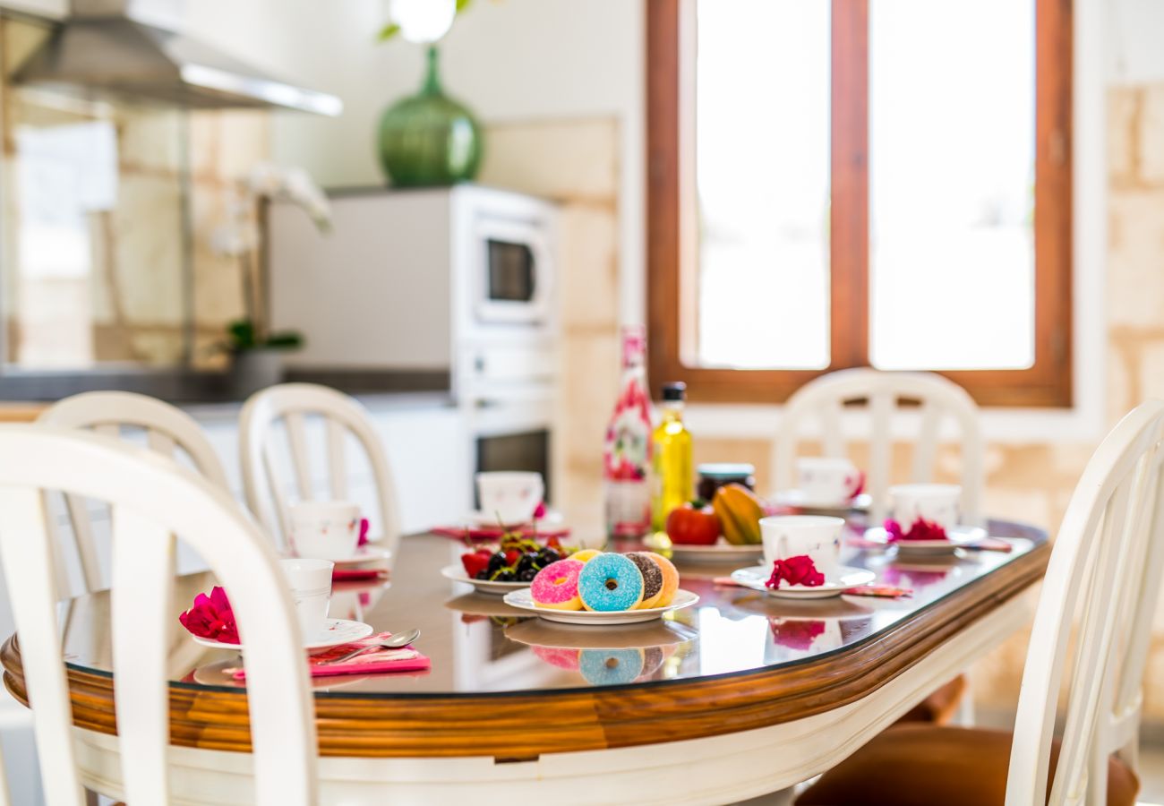 Ferienhaus in Sa Pobla - Ländliche Finca auf Mallorca Con Frit mit Schwimmbad
