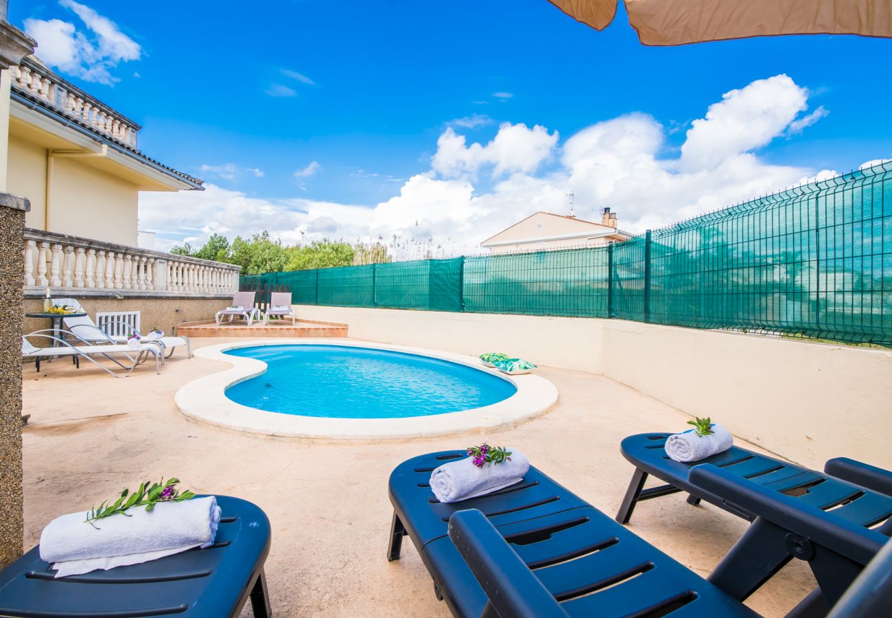 Ferienhaus in Playa de Muro - Haus Pool Villa Corb Mari strandnah Playa de Muro